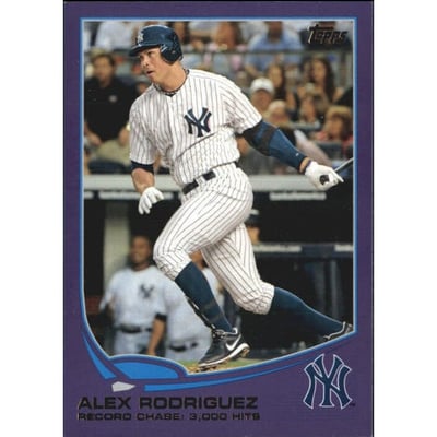 2013 Topps Toys R Us Purple Border #303 Alex Rodriguez
