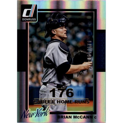 2014 Donruss Stat Line Career #317 Brian McCann/176
