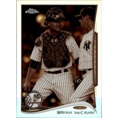 2014 Topps Chrome Sepia Refractors #86 Brian McCann