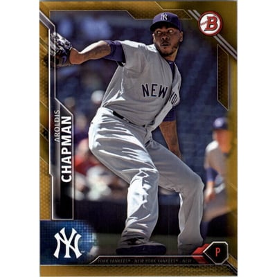 2016 Bowman Gold #25 Aroldis Chapman