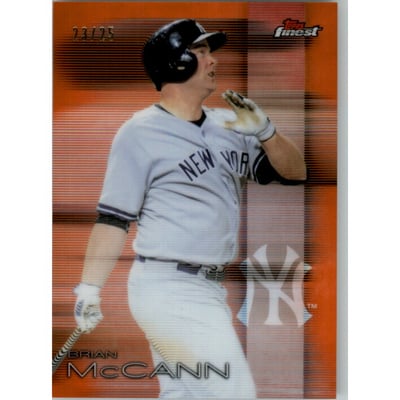 2016 Finest Orange Refractors #28 Brian McCann