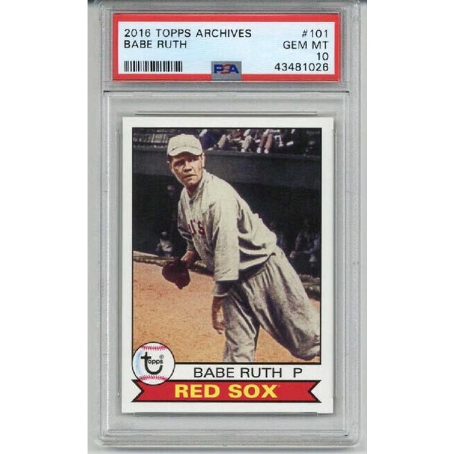 Babe Ruth Rookie Card Topps Babe Ruth Red Sox Card