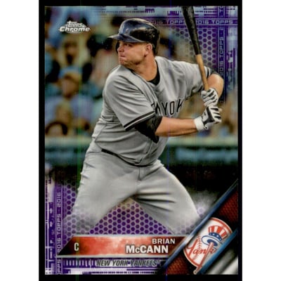 2016 Topps Chrome Purple Refractors #22 Brian McCann