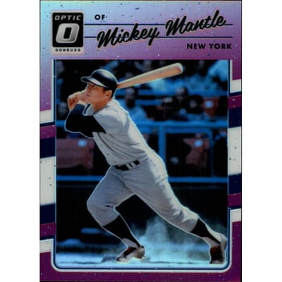 2017 Donruss Optic Purple #165 Mickey Mantle