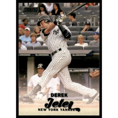 2017 Stadium Club Black Foil #137 Derek Jeter