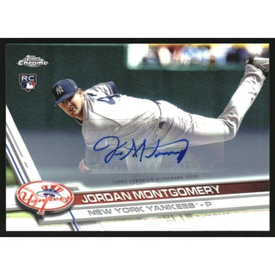 2017 Topps Chrome Update Autographs #HMT58 Jordan Montgomery