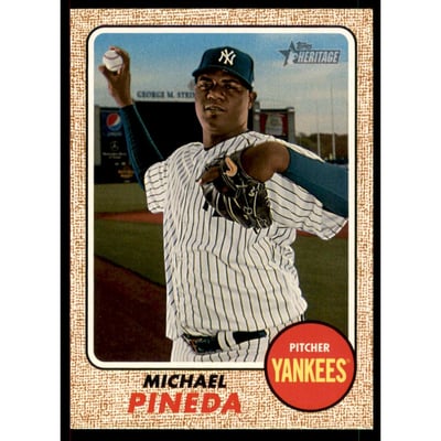2017 Topps Heritage Bright Yellow Back #709 Michael Pineda