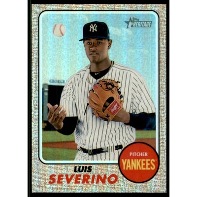 2017 Topps Heritage Chrome Refractors #THC710 Luis Severino