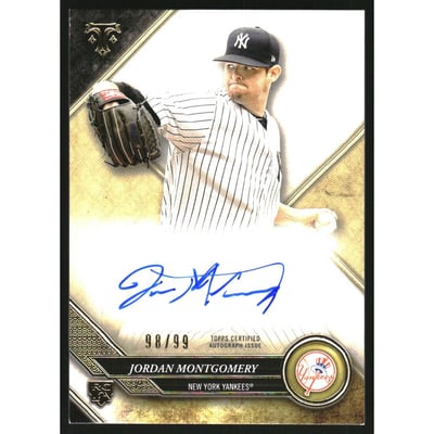 2017 Topps Triple Threads Rookie Autographs #RAJMO Jordan Montgomery