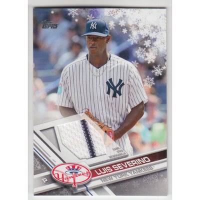 2017 Topps Walmart Holiday Snowflake Relics #RLS Luis Severino