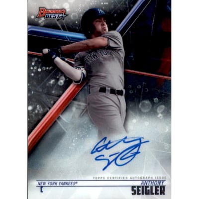 2018 Bowman's Best Best of '18 Autographs #B18AS Anthony Seigler