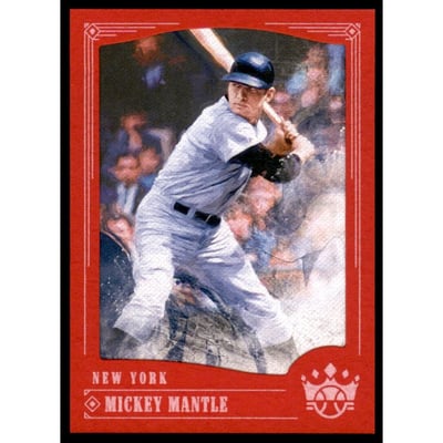 2018 Diamond Kings Red Frame #7 Mickey Mantle