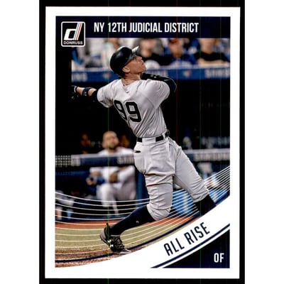 2018 Donruss Variations #148A Aaron Judge/NY 12th Judicial District