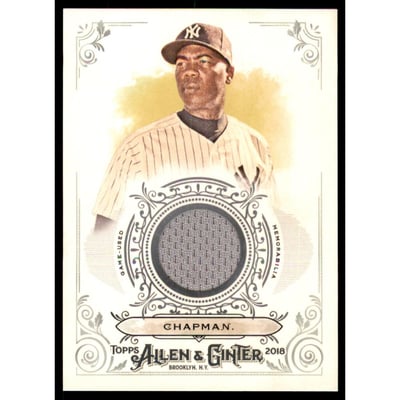 2018 Topps Allen and Ginter Relics #FSRBAC Aroldis Chapman B