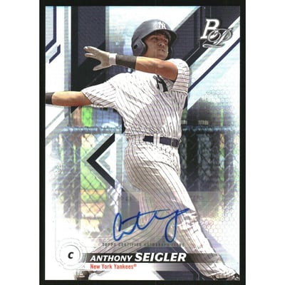 2019 Bowman Platinum Top Prospect Autographs #TOP25 Anthony Seigler