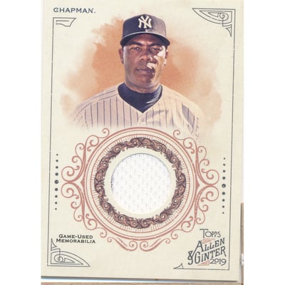 2019 Topps Allen and Ginter Relics #FSRAACH Aroldis Chapman A