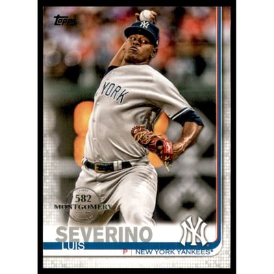 2019 Topps Factory Set 582 Montgomery #221 Luis Severino