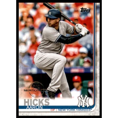2019 Topps Factory Set 582 Montgomery #260 Aaron Hicks