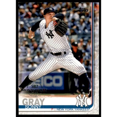 2019 Topps Factory Set 582 Montgomery #285 Sonny Gray