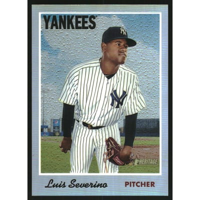 2019 Topps Heritage Chrome Refractors #THC416 Luis Severino