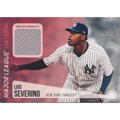 2019 Topps Major League Materials #MLMLS Luis Severino S2