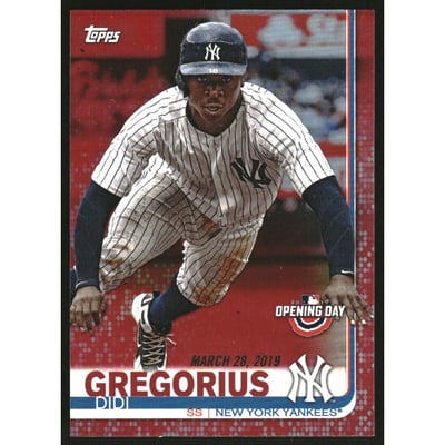 2019 Topps Opening Day Red Foil #166 Didi Gregorius