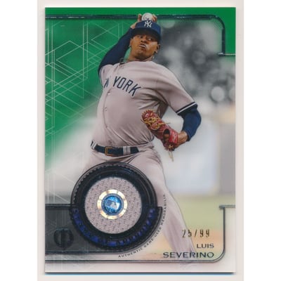 2019 Topps Tribute Stamp of Approval Relics Green #SOALS Luis Severino