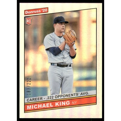 2020 Donruss Career Stat Line #256 Michael King RETRO/222