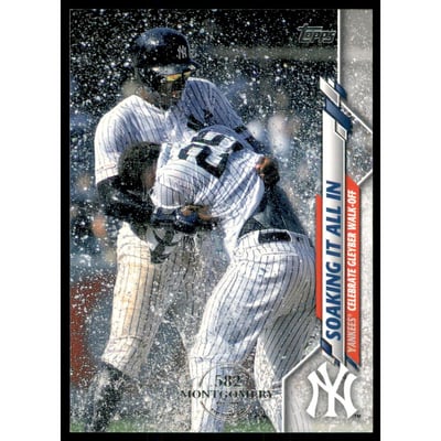 2020 Topps Factory Set 582 Montgomery Club #157 Soaking It All In/Gleyber Torres/Didi Gregorius