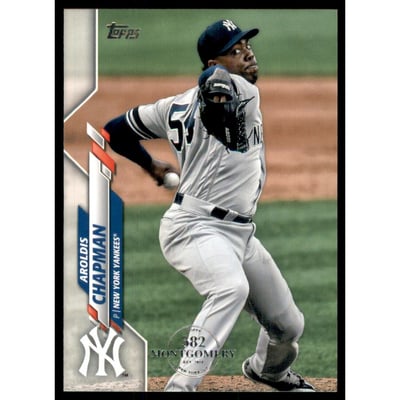 2020 Topps Factory Set 582 Montgomery Club #161 Aroldis Chapman