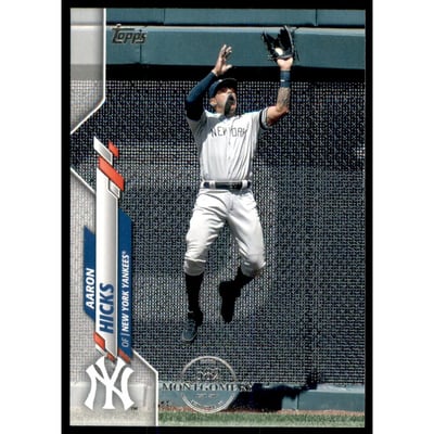 2020 Topps Factory Set 582 Montgomery Club #252 Aaron Hicks