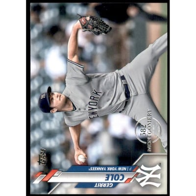 2020 Topps Factory Set 582 Montgomery Club #351 Gerrit Cole
