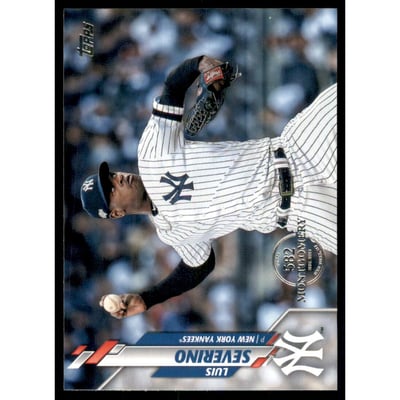 2020 Topps Factory Set 582 Montgomery Club #669 Luis Severino