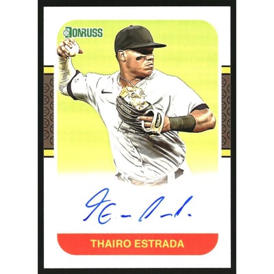 2021 Donruss Retro '87 Signatures #88 Thairo Estrada