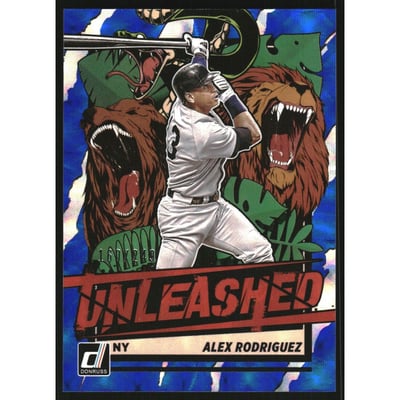 2021 Donruss Unleashed Blue #23 Alex Rodriguez