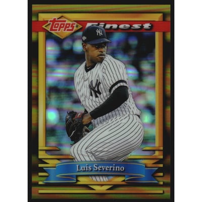 2021 Finest Flashbacks Gold Refractors #174 Luis Severino