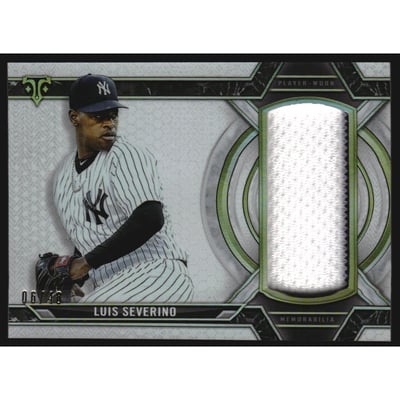 2021 Topps Triple Threads Single Jumbo Relics #SJRLS Luis Severino