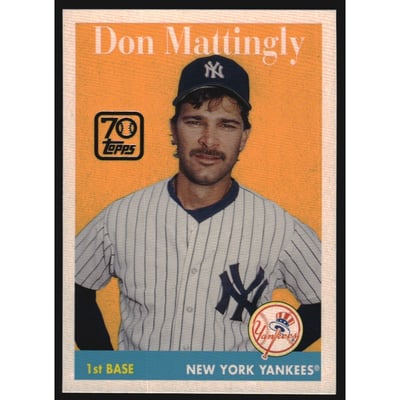 2021 Topps Update 70 Years of Topps Baseball #70YT8 Don Mattingly