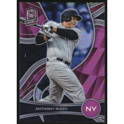 2022 Panini Chronicles Spectra Neon Pink #93 Anthony Rizzo