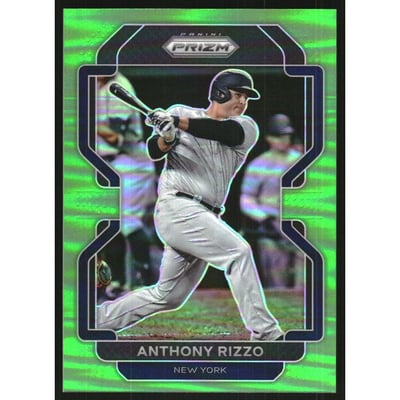 2022 Panini Prizm Prizms Lime Green #126 Anthony Rizzo T2