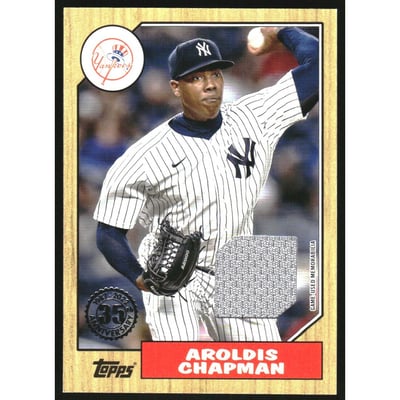 2022 Topps '87 Topps Relics #87BRAC Aroldis Chapman S2