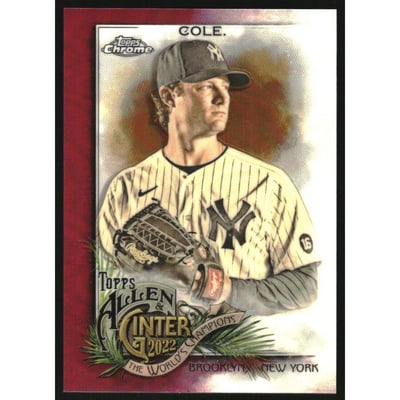 2022 Topps Allen and Ginter Chrome Magenta Refractors #79 Gerrit Cole