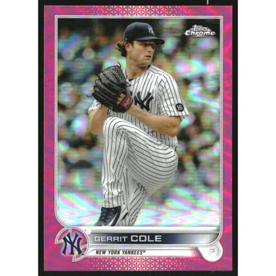 2022 Topps Chrome Magenta Refractors #179 Gerrit Cole
