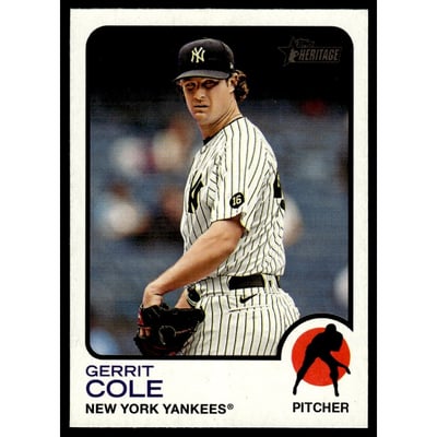 2022 Topps Heritage Image Variations #166 Gerrit Cole