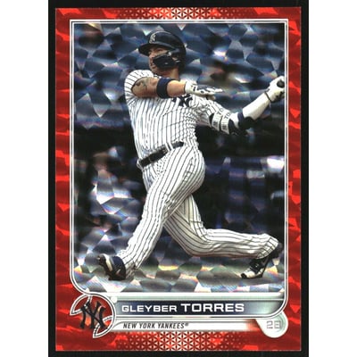 2022 Topps Orange Foilboard #639 Gleyber Torres