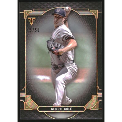 2022 Topps Triple Threads Onyx #76 Gerrit Cole