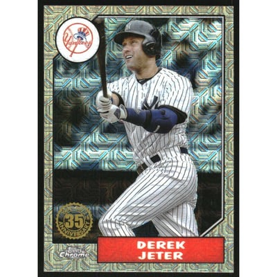 2022 Topps Update '87 Topps Silver Pack Chrome #T87C75 Derek Jeter