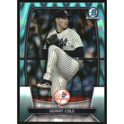 2023 Bowman Chrome Aqua RayWave Refractors #98 Gerrit Cole