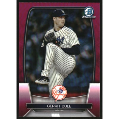 2023 Bowman Chrome Fuchsia Refractors #98 Gerrit Cole