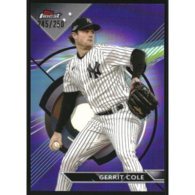 2023 Finest Purple Refractors #48 Gerrit Cole